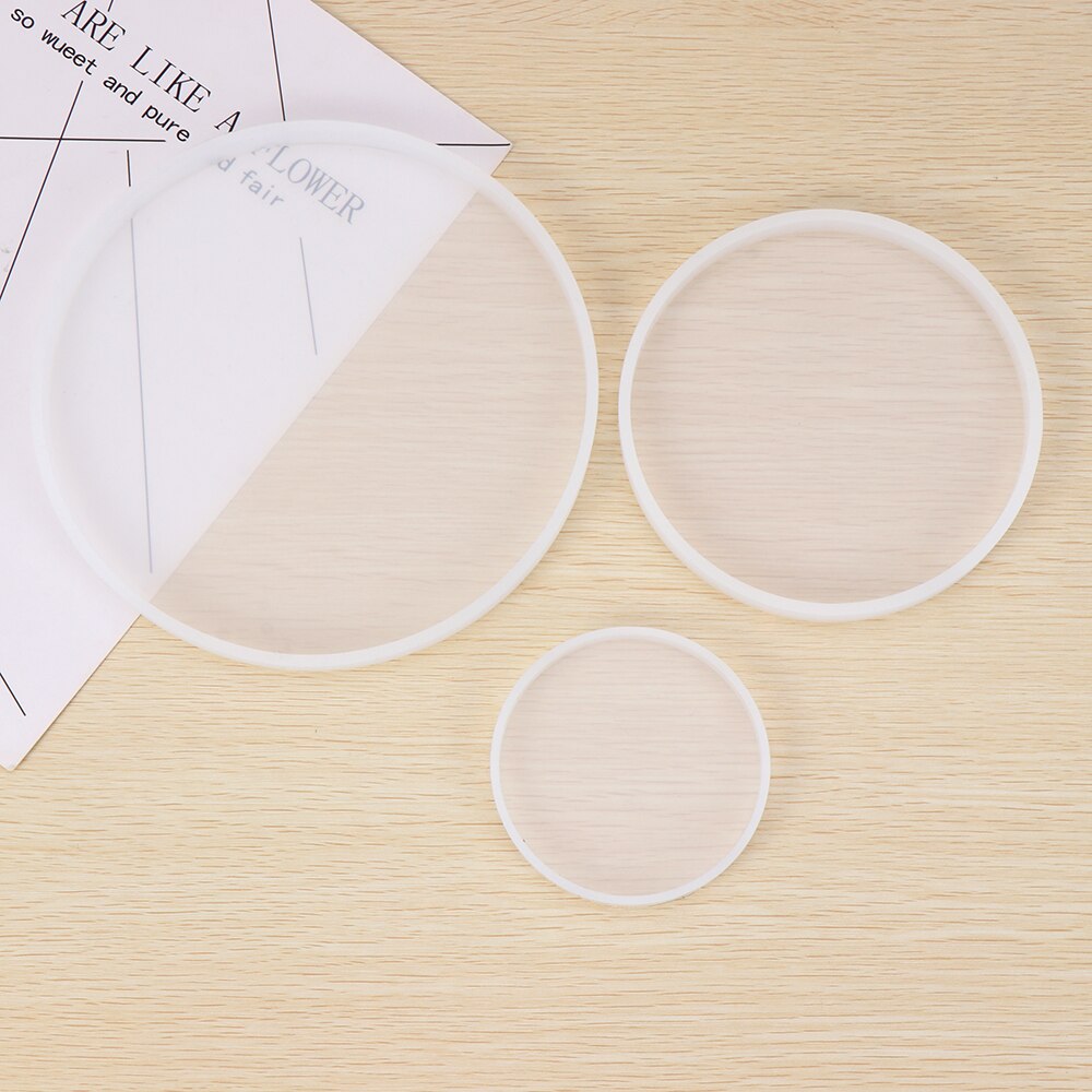 Transparent Fluid Arts Round Petri Dish Silicone Mold Round Coaster Epoxy Resin Art Supplies Make Your Own Coaster Resin Molds