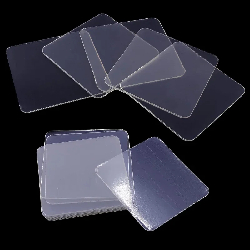 10/120PCS Heavy Duty Double Sided Adhesive Patches Nano Tape Transparent Square Wall Stickers Waterproof Removable No Traces Pad