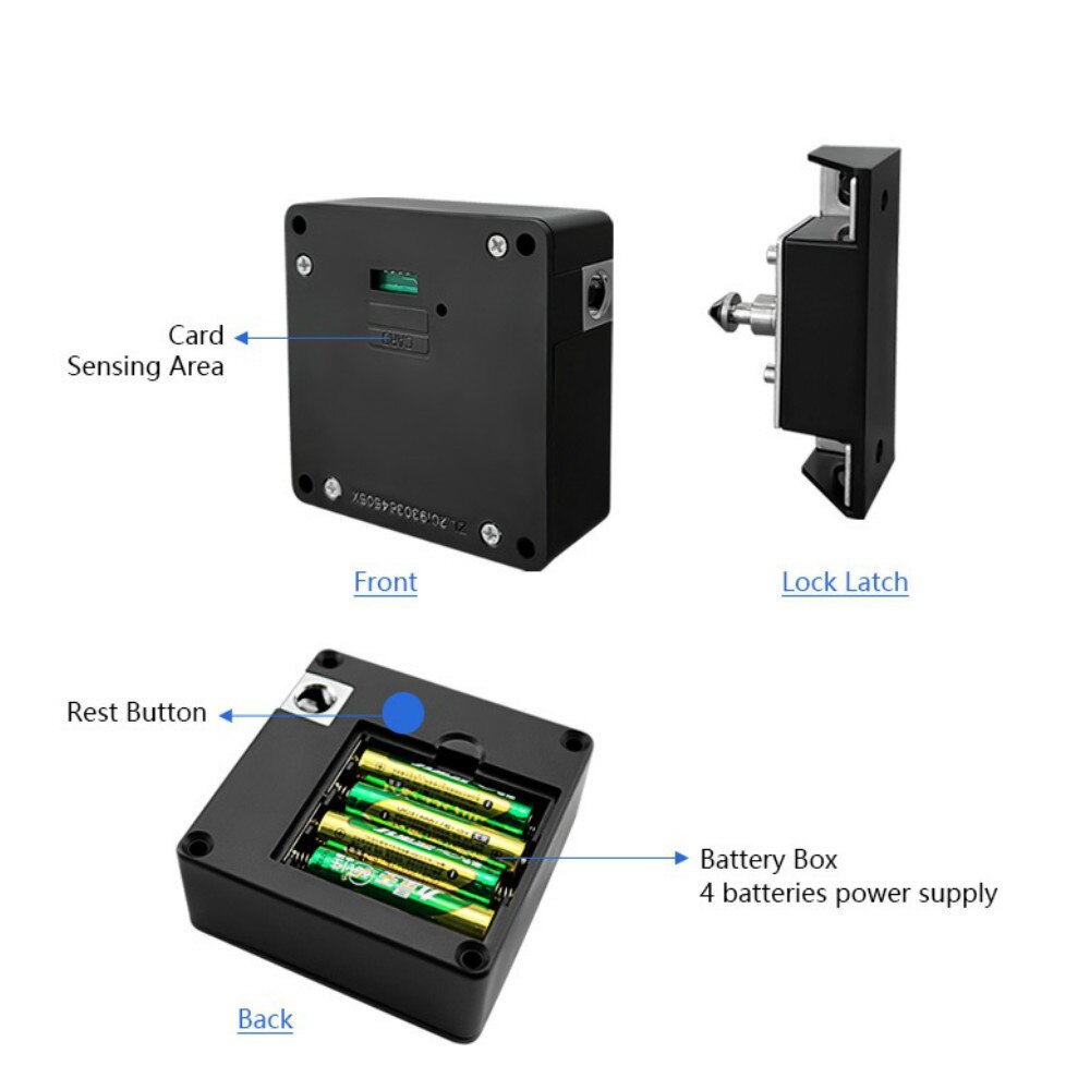 Bluetooth Smart Telefoon Thuis Kantoor Prive Locker Lade Rfid Card Onzichtbare Verborgen Rfid Kabinet Lock