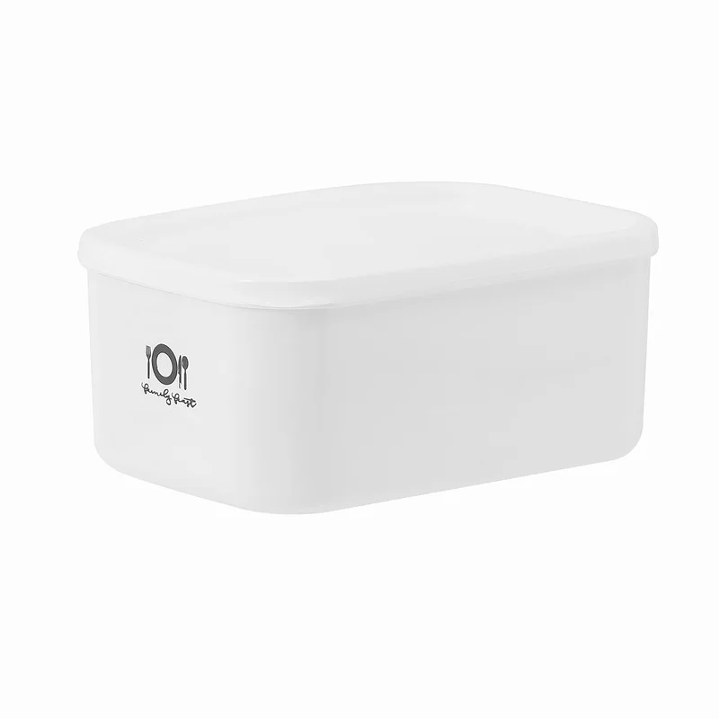 Fiambrera Rectangular pequeña, mediana y grande, refrigerador de plástico, cajón para frutas, caja Bento para microondas, caja de almacenamiento de alimentos: Caqui oscuro