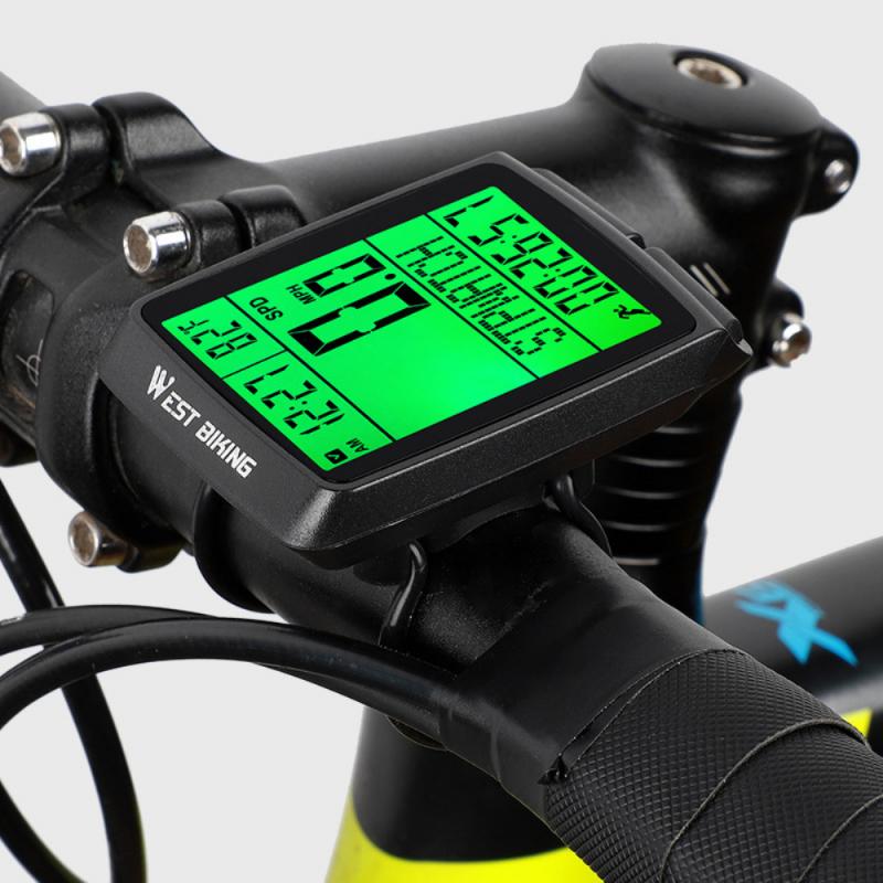 Road Bike Wireless Code Meter Multi-function Interface Waterproof Tachometer Riding Five Languages Mountain Bike Computer