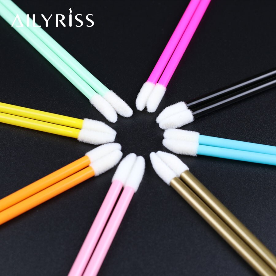 2000pcs Lip Brush Disposable Makeup Applicators Lip Gloss Brush Lipstick Applicator Wand Multicolor Makeup Kits Beauty Cosmetic