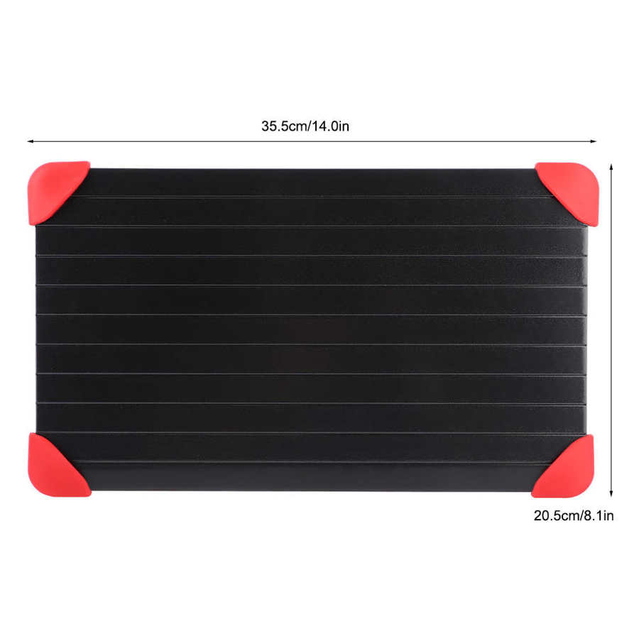 Defrosting Tray 35.5x20.5x0.3cm Aluminum Thawing Board Natural Defrosting Tray Thawing Plate Kitchen Gadget Tool for Frozen Food