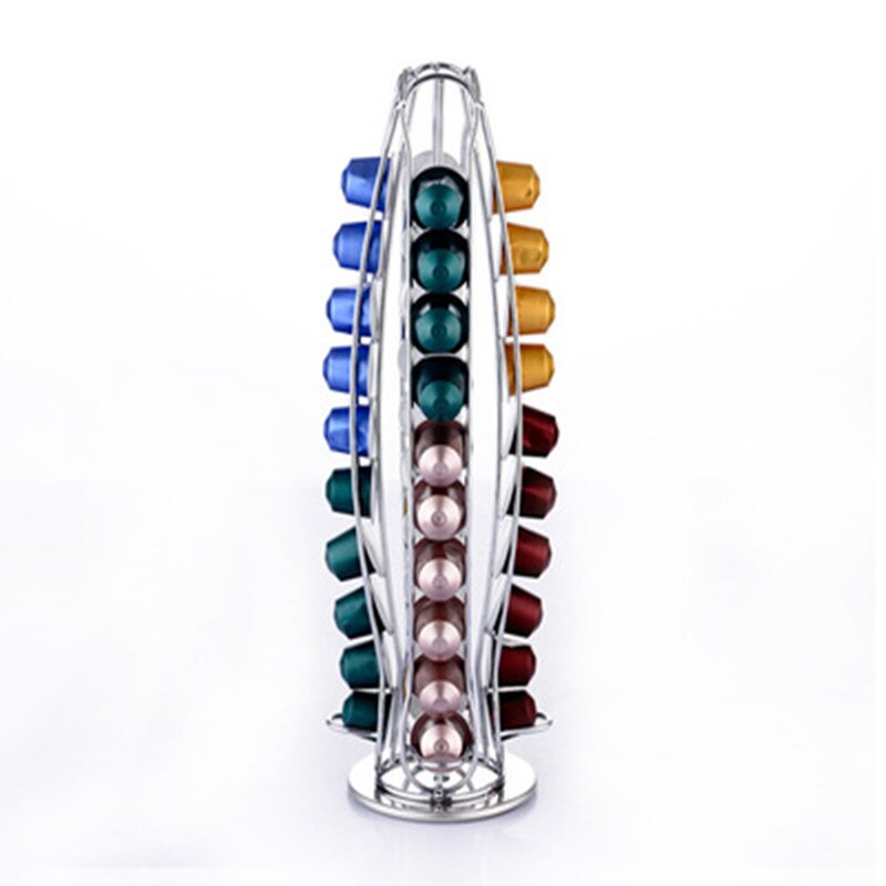 Koffie Capsule Cafe Pod Houder Opslag Lade Koffie Capsules Organizer voor 40pcs Nespresso Capsules Rack Houder Plank: 3