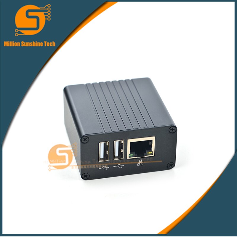 NanoPi NEO Plus2 Metalen Aluminium Shell met Antenne en Custom Radiator