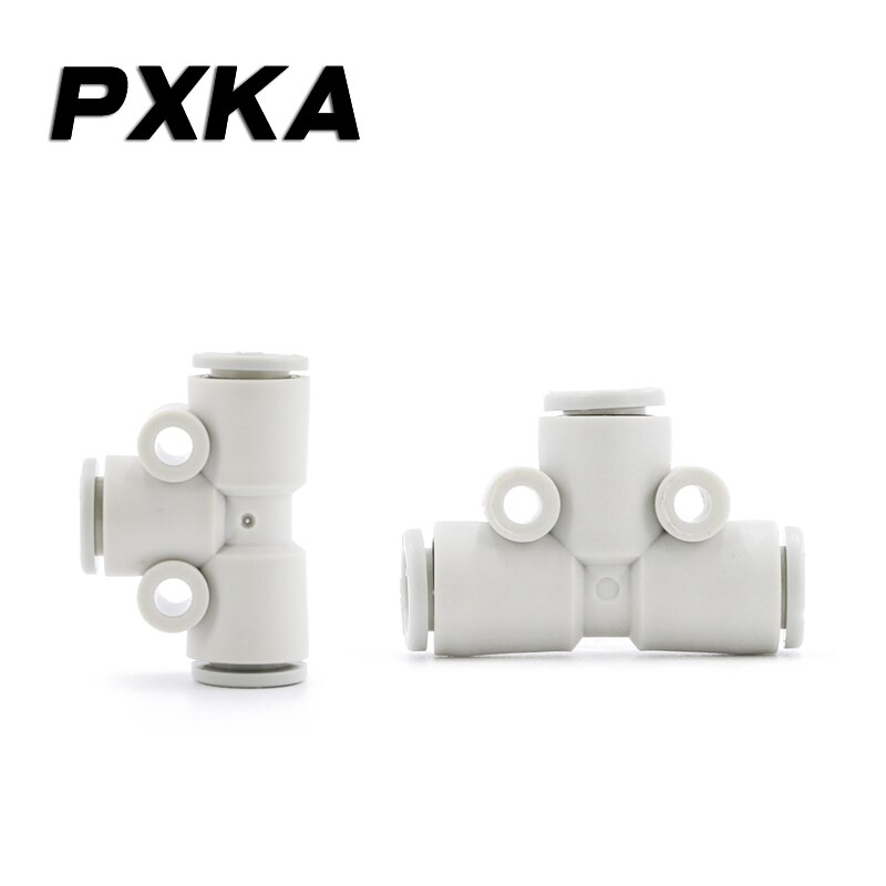 PU tracheal quick connector reducer quick plug pneumatic fittings plastic T-tee SMC KQ2T06-00A