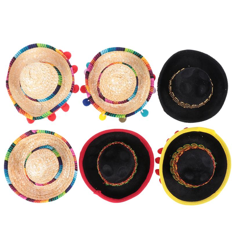 Mexicansk hat hårbøjler mini sombrero pandebånd festival hovedbeklædning ydeevne rekvisitter fest favoriserer