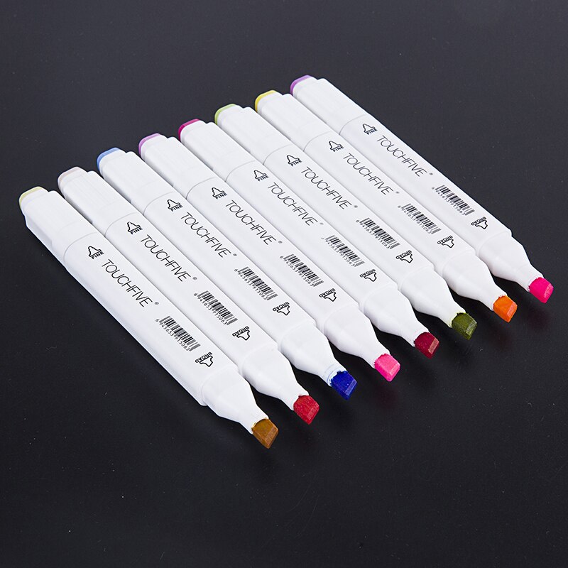 TouchFive12/36/48/60/80/168 Color Sketch Marker Pen Double Tips Alcoholic Markers Pen For Artist Manga Art Supplies School