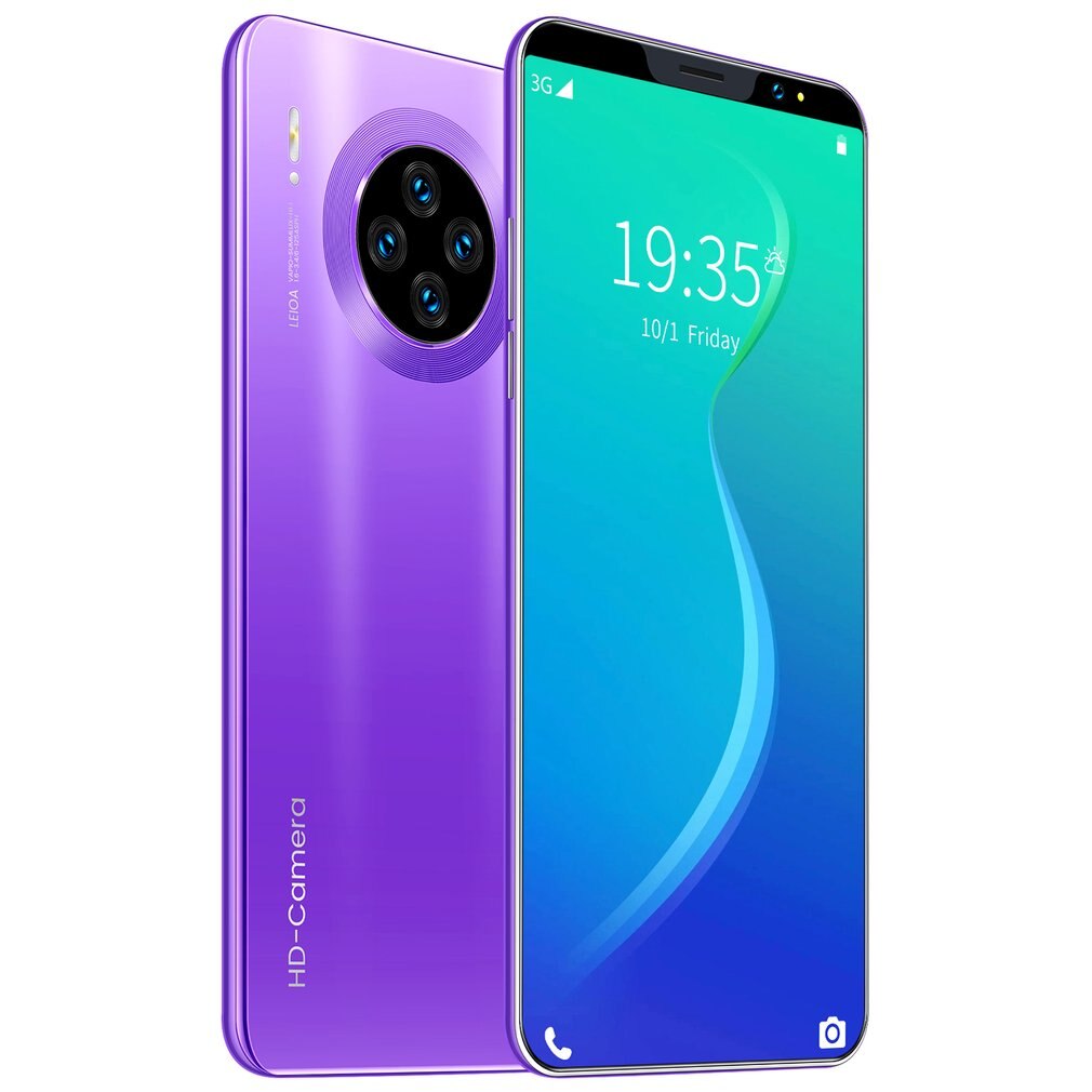 Mate33 Pro Smartphone avec 512M + 4GGB grande mémoire 5.8 pouces écran Support visage/empreinte digitale déverrouiller les téléphones mobiles double SIM