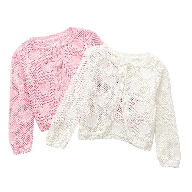 Cardigans pour filles de 1, 2, 3, 4, 5, 6, 7, 8 ans, pull rose, veste, manteau pour enfants, vêtements châle, 215413
