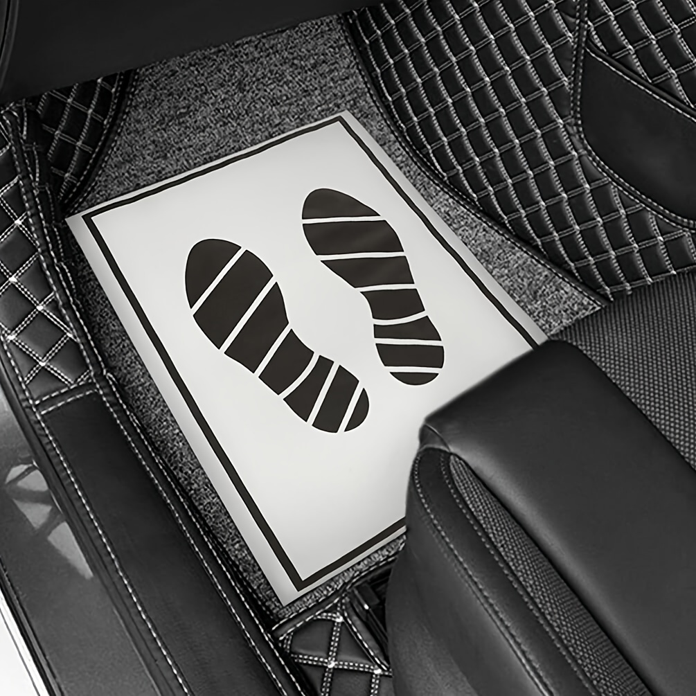 Tapis de sol de voiture en papier de poulet, couvertures de protection de véhicule blanches pour les détails et le service, auto temporaire universel, paquet de 20