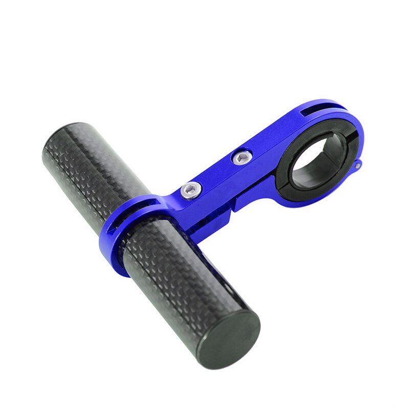 10-15Cm Fietsstuur Uitgebreide Bike Aluminium Frame Extender Mount Houder Koplamp Lamp Zaklamp Houder Accessoires: 10cm blue