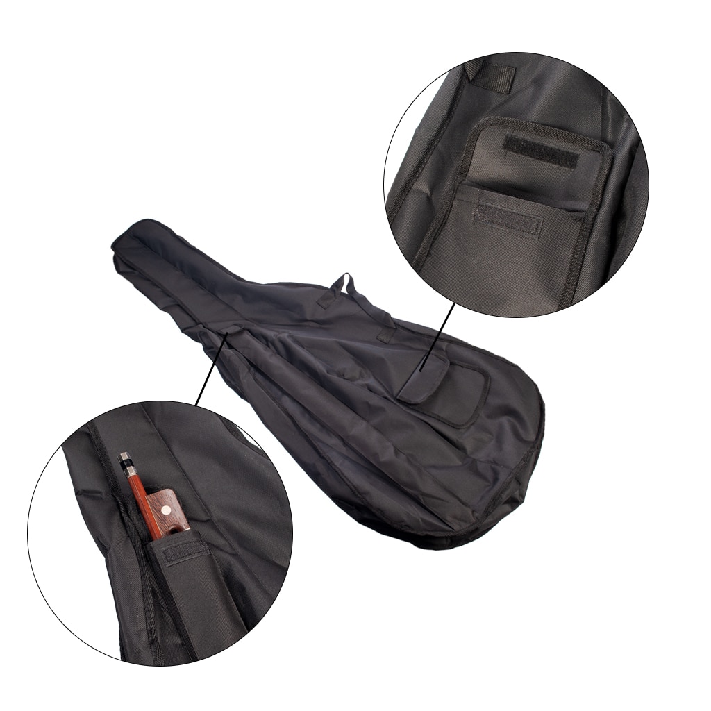 4/4 Cello Zak Duurzaam Waterdicht Soft Cover Case Full Size W/Aanpassen Schouderbanden Draagbare Professionele