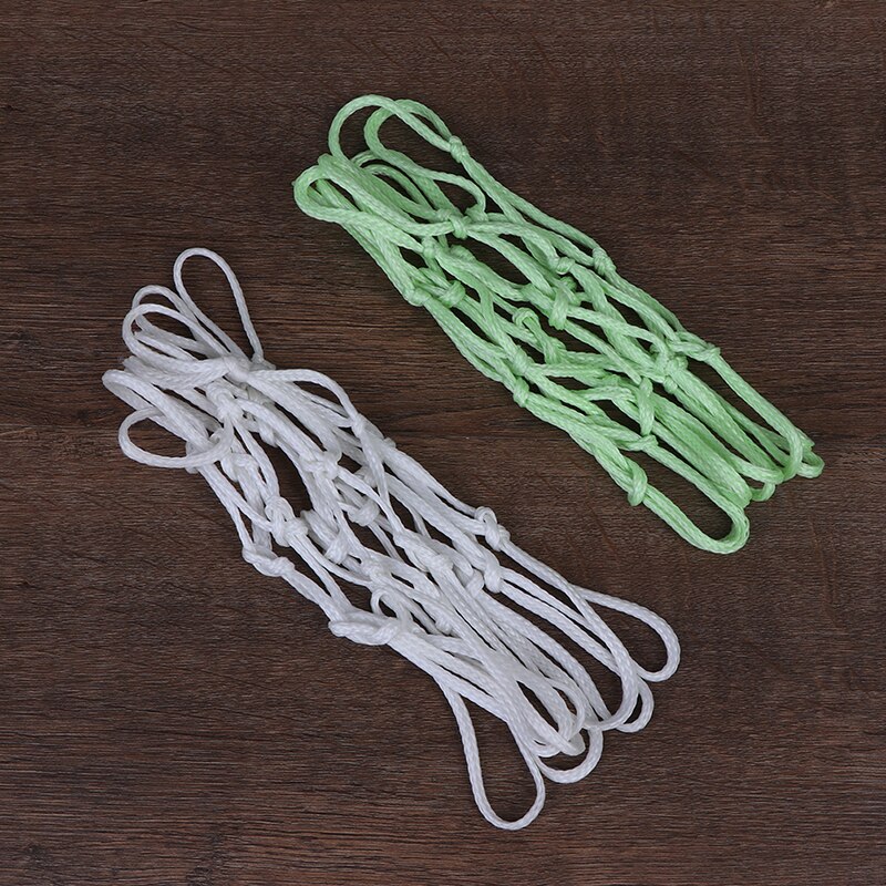 Farve tilfældig grøn fluorescerende basketball net lysende basketball net nat sport fluorescerende standard basketball net