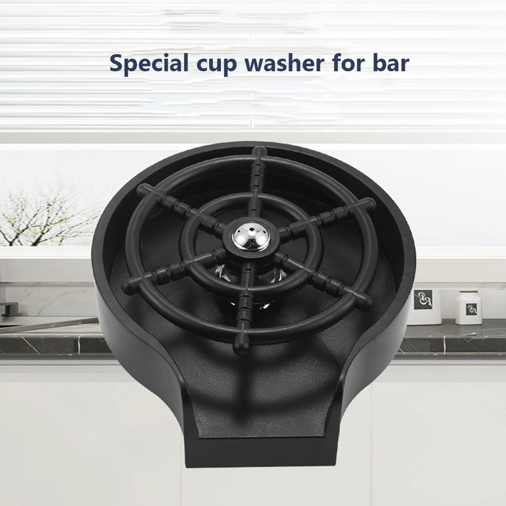 Faucet Glass Rinser for Kitchen Sink Automatic Cup Washer Milk Tea Beer Coffee Pitcher Washing Cup Cleaning Tools for Bar Hotel