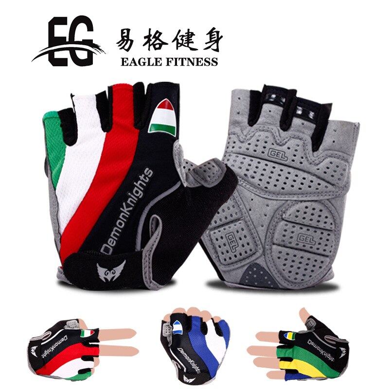 Cykelhandsker mtb landevejshandsker mountainbike halvfinger handsker mænd sommer cykel gym fitness skridsikre sportshandsker