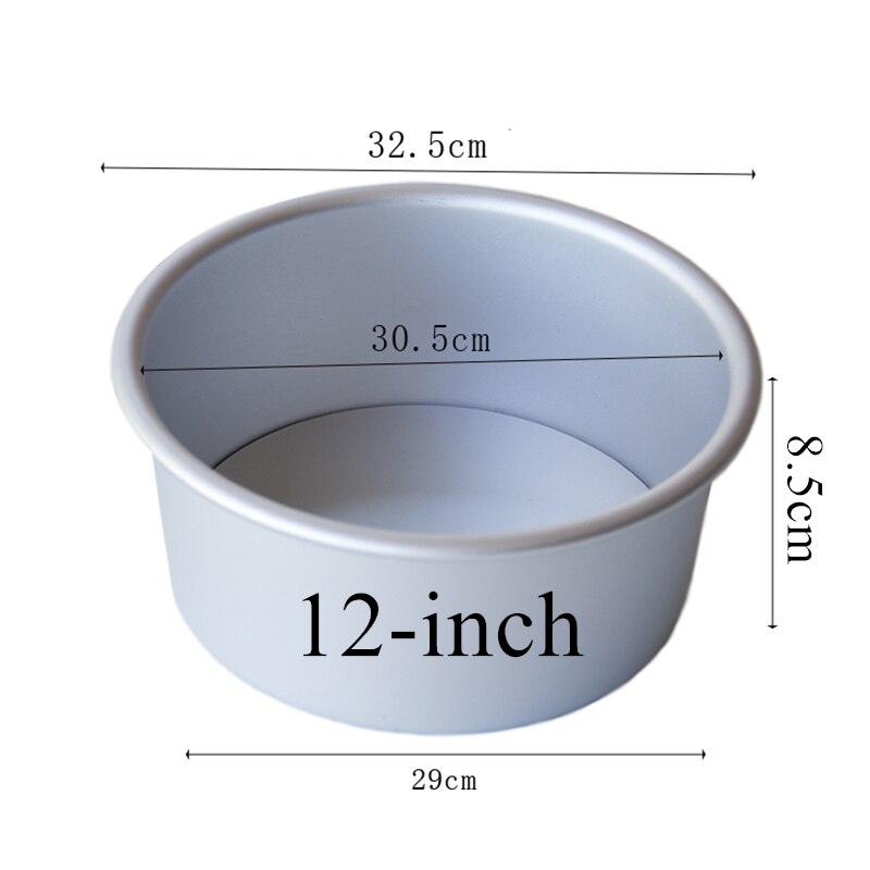 Round Cake Pan with Removable Bottom Anodized Aluminum Round Wedding Birthday Baking Cake Tin Cheesecake Pan Chiffon Cake Mold