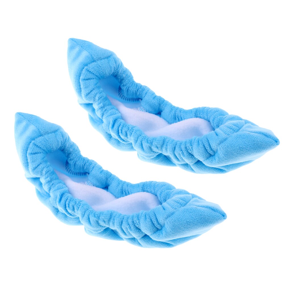 Protège-lame en tissu éponge doux pour patins de Hockey sur glace, 1 paire: Light Blue