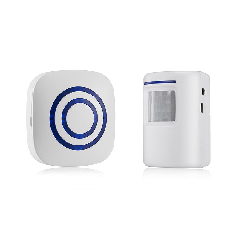 Draadloze Deurbel Pir Winkel Winkel Welkom Motion Sensor Infrarood Detector Inductie Alarm Deurbel Waterdicht Deurbel