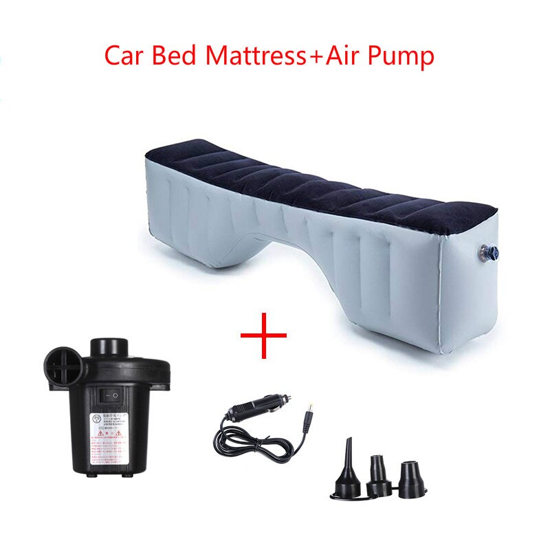 colchon hinchable coche cama inflable SUV asiento trasero limpio niño ciclista colchón neumático asiento trasero asiento de asiento de campamento accesorios colchones inflables para dormir automovil autos acampar: Black