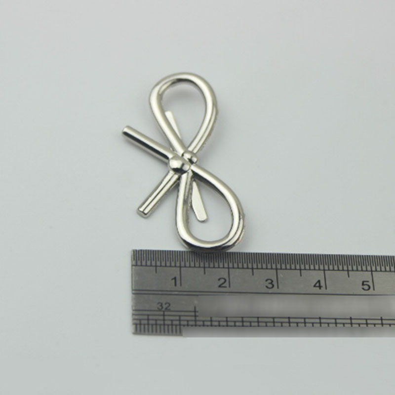 2 st metall rosettspänne stil dekoration skor spänne för gör-det-själv handväska väskor kläder hårdvara stängning väskdelar tillbehör