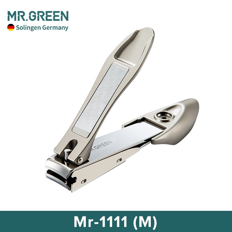 Mr. Groen Nagelknipper Anti Splash Rvs Manicure Trimmer Teennagel Vingernagel Cutter Tool Nagelknipper Pedicure Schaar: Mr-1111 Nail Clipper