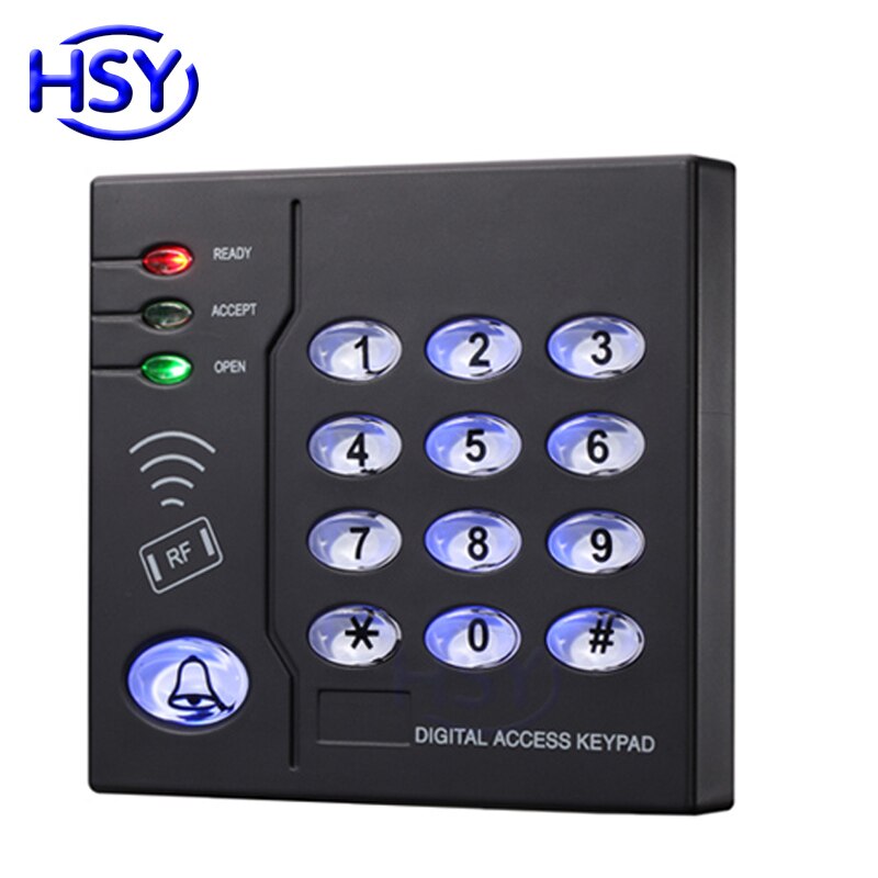 HSY Wiegand26 input & output RFID Single Door Keyboard 125Khz EM ID Card Entry Lock Standalone Keypad Access Control Systems