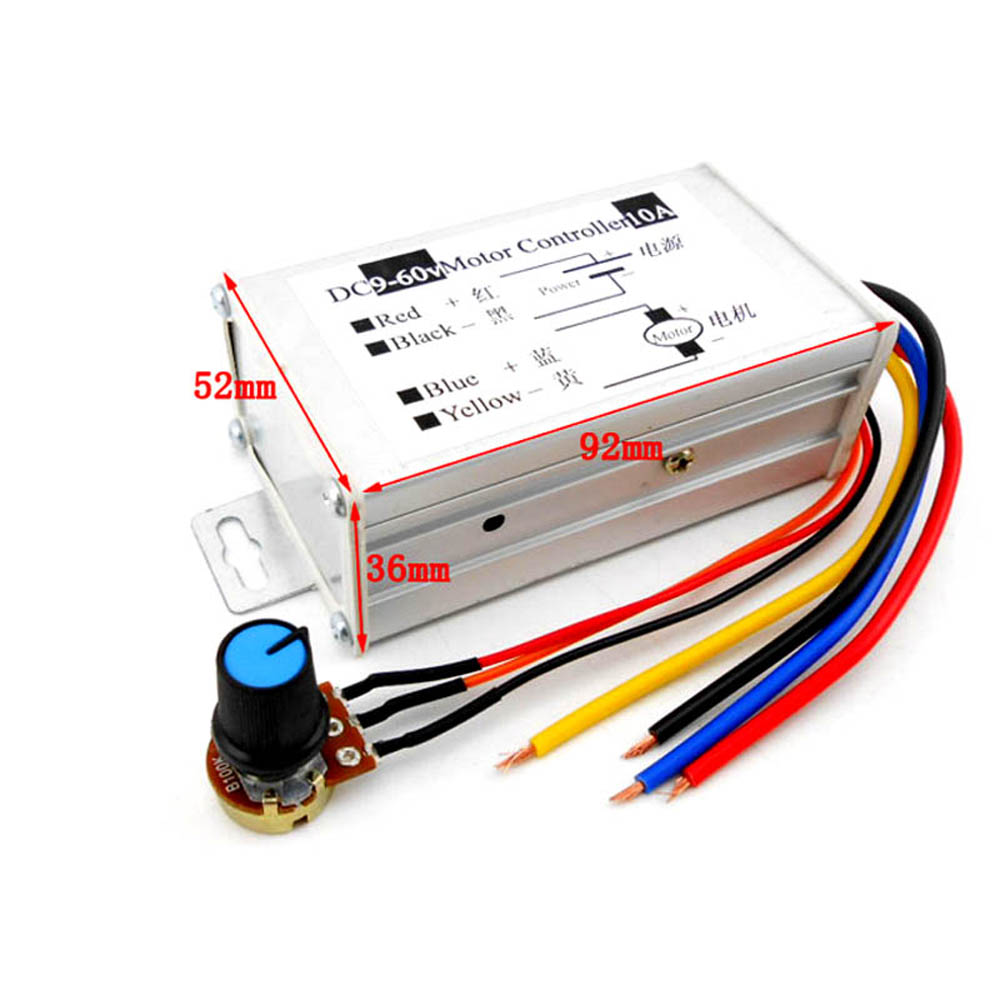 1PCS 9V-60V 10A DC Motor Speed Regulator Pulse Width Modulator PWM Control Switch Governor