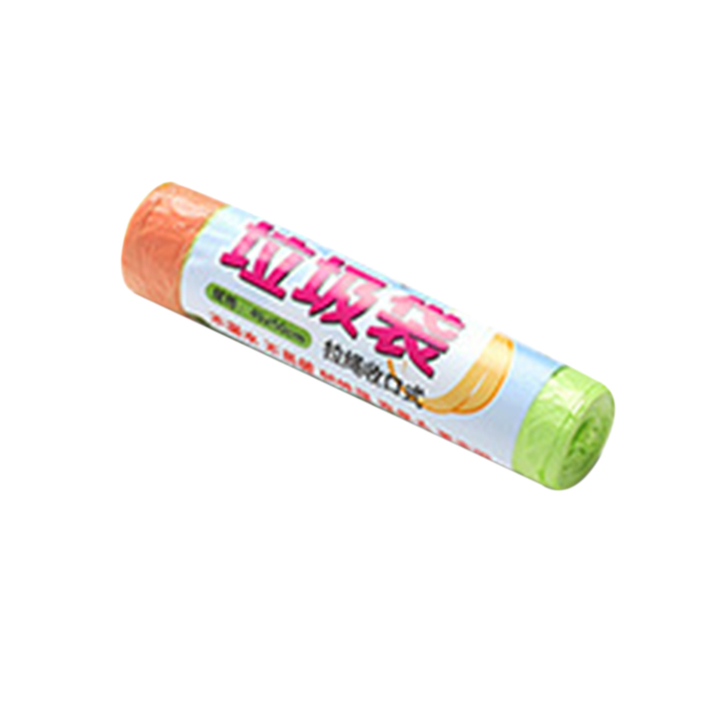 15pcs/roll Rubbish Garbage Bin Liners Kitchen Toilet Waste Trash Bags With Handle Vest Type Disposal Kitchen Sink Trash Bags: Green  