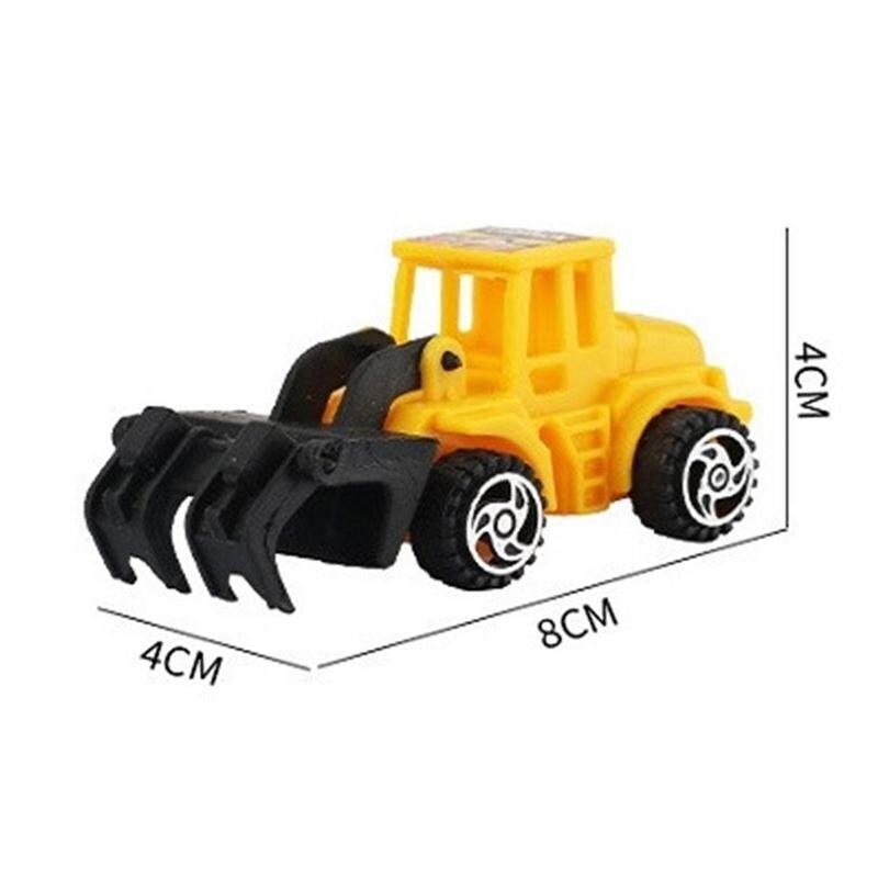 6 Teile/los Mini Bagger Wagen Spielzeug Bau Fahrzeug Spielzeug Art Bagger Wagen Für freundlicher Backen Kuchen Dekoration