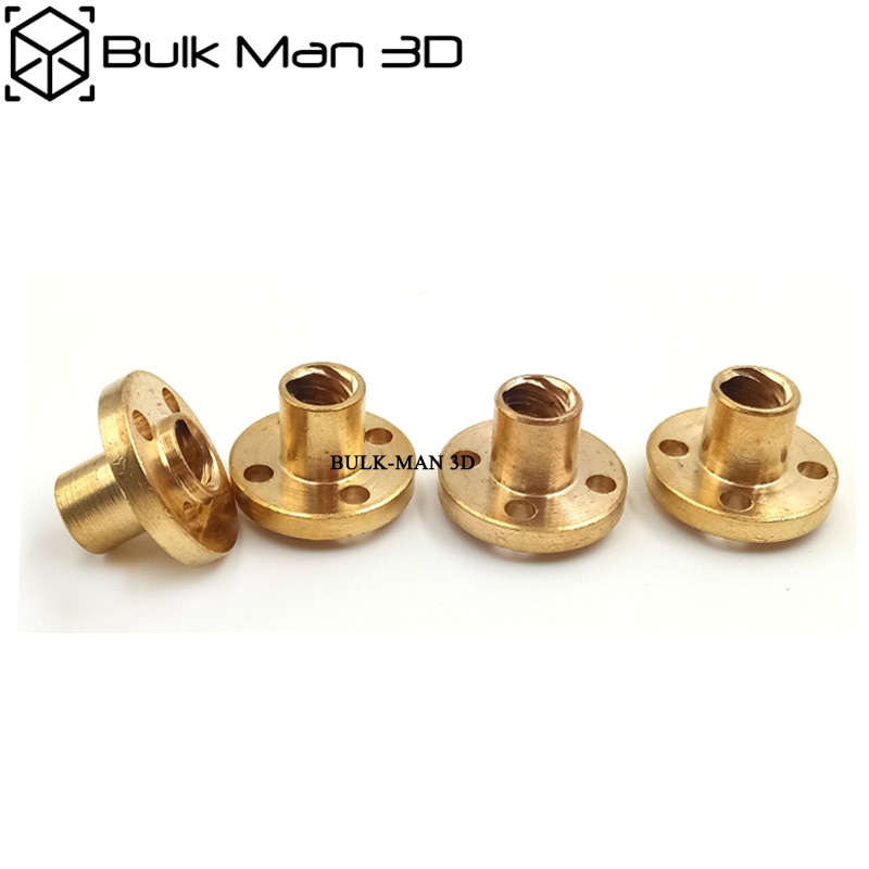 T8 podziałka 2mm, 2/4/8mm śrubin trapezowe nakrętki miedziane ze śrubą pociągową część dla 3D drukarki śrubin nakrętki silnik krokowy, szyna liniowa prowadnica liniowa
