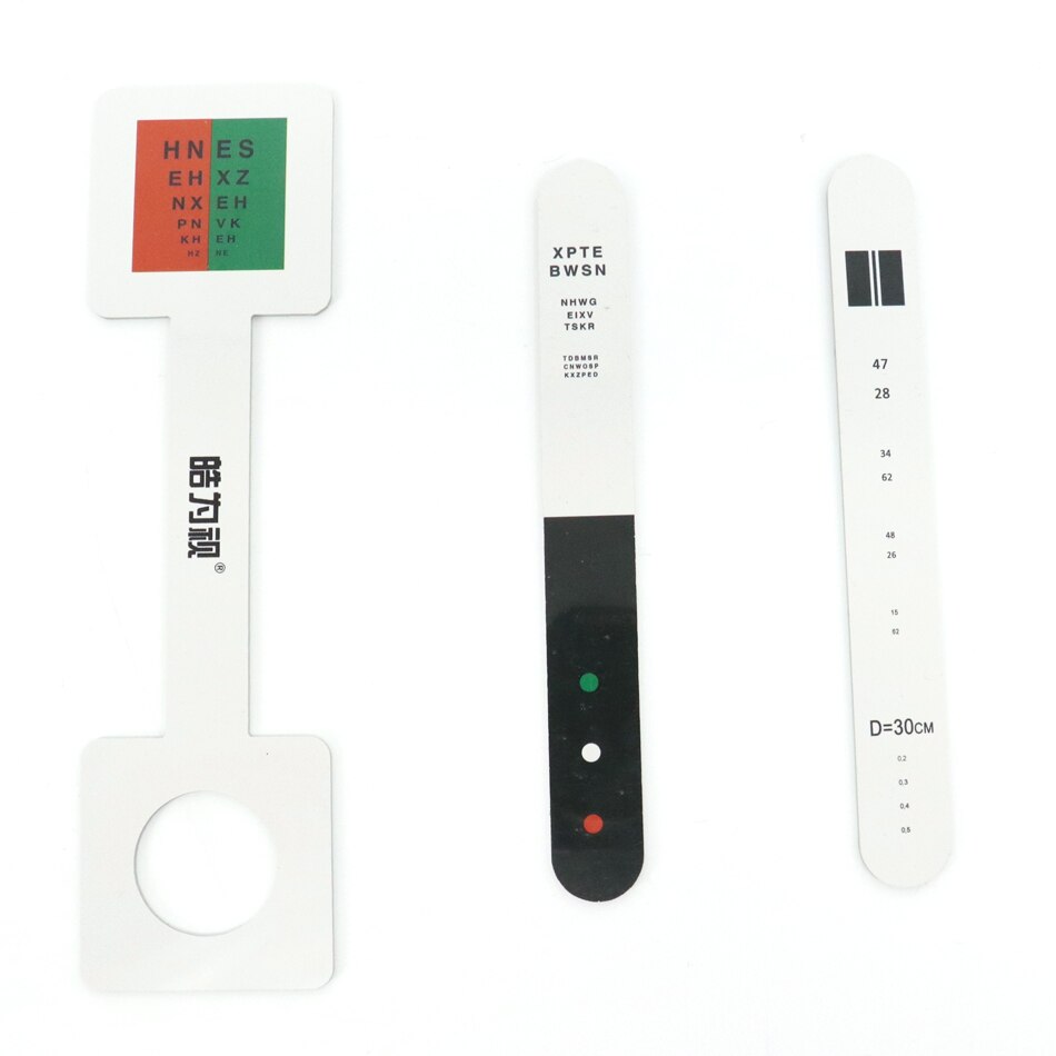 Fixation Stick with Red/Green Anti-Suppression Check Vision Tester: 3pcs