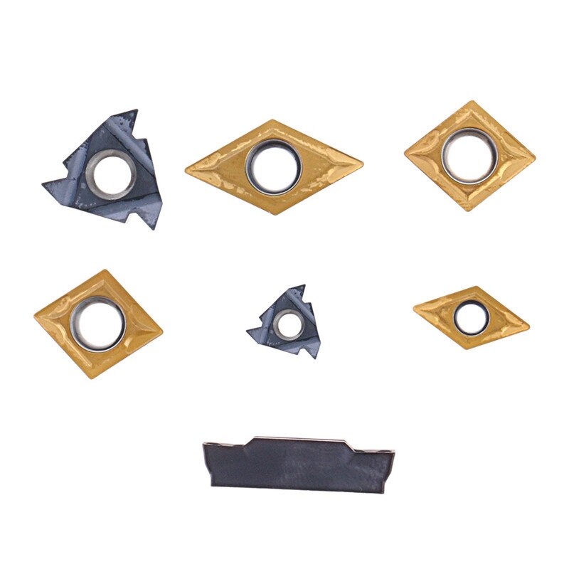 7 pièces/ensemble 16Mm tige tour porte-outil tournant barre d'alésage CNC outils ensemble avec Inserts en carbure et clés