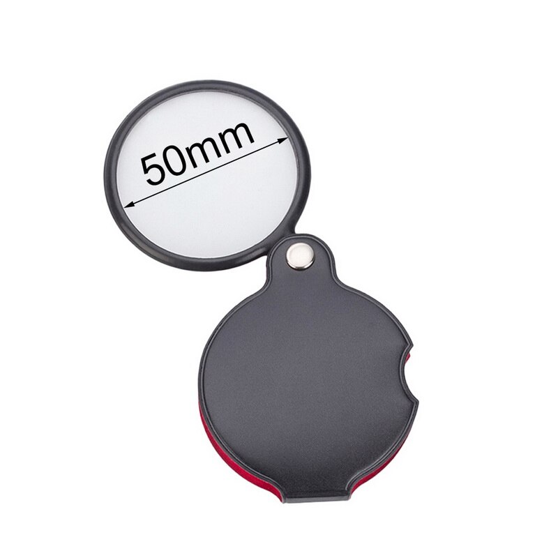 10x vergrotingen mini draagbare vergrootglas handloep leesjuweliersloep 10x opvouwbare sleutelhangerloep: 2 6x