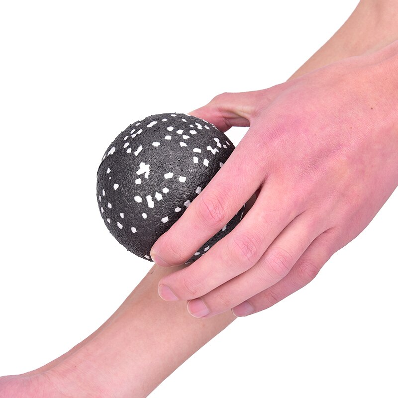Boule de Massage en EPP, 8CM, haute densité, noire, légère, pour l'entraînement physique, la crosse, le Yoga, le Sport