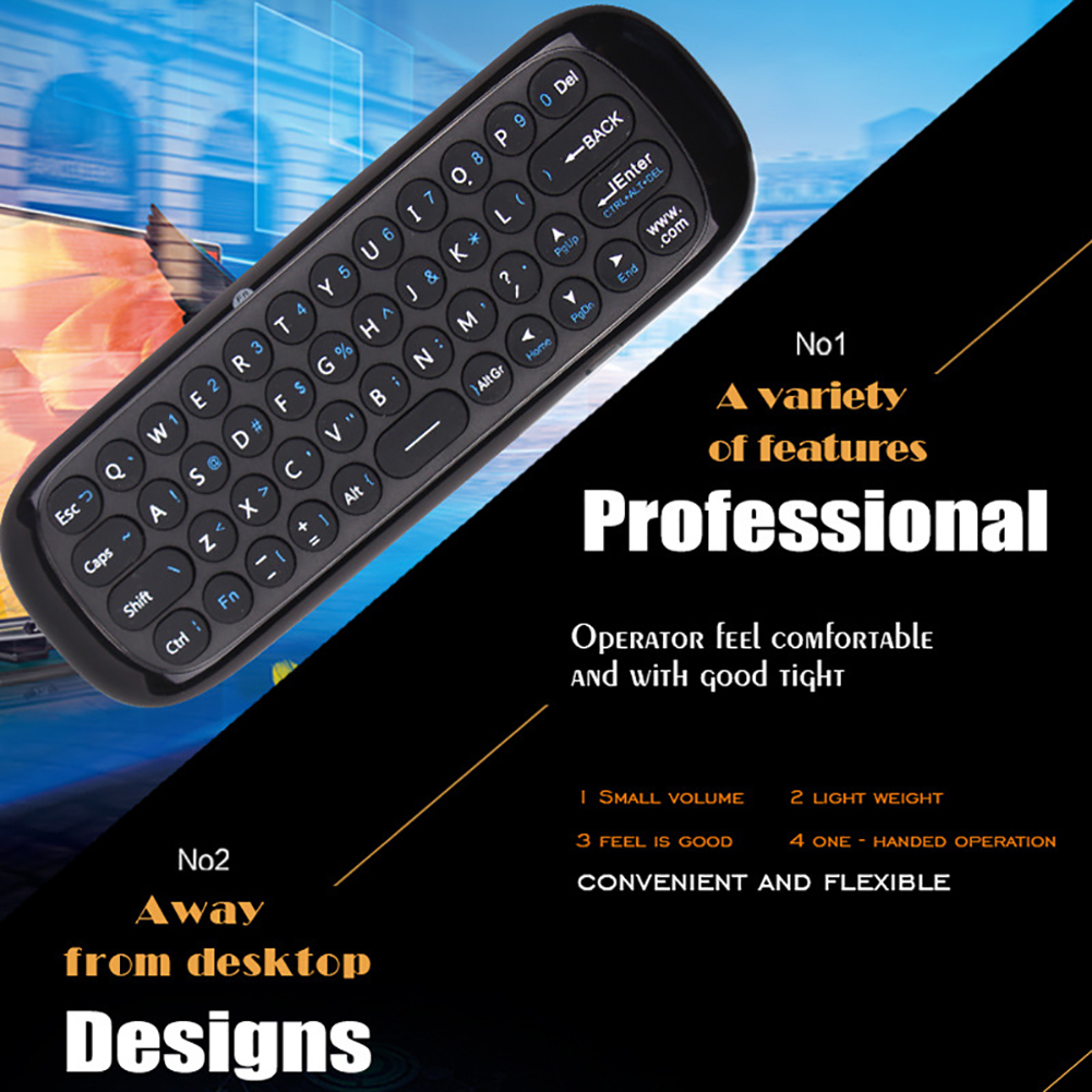 W1 Ultra-Slim 2.4G Wireless Keyboard Air Mouse Controller Voor Laptop Smart Tv Pc