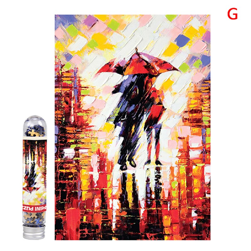 12 arten Puzzle Landschaft Öl Malerei Chinesische Malerei Jigsaw Mini Reagenzglas Paket Pädagogisches Spielzeug Für Erwachsene Und Kinder 150pcs: G