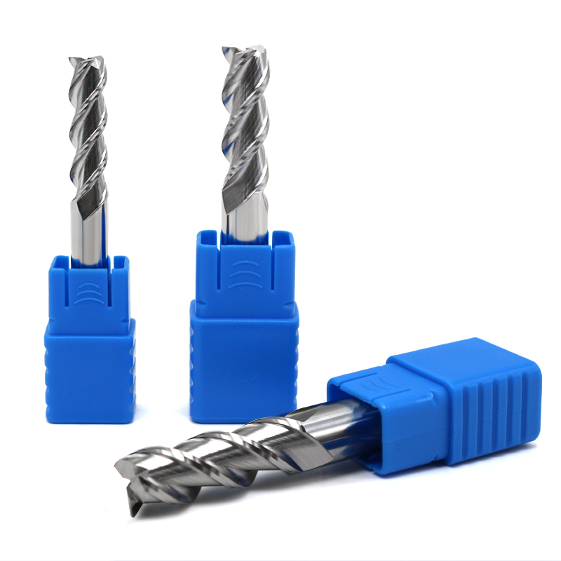 HRC50 Houtbewerkingsgereedschap rechte fluiten Cnc carbide frees Aluminium Koper Houtfrees Freesgereedschap