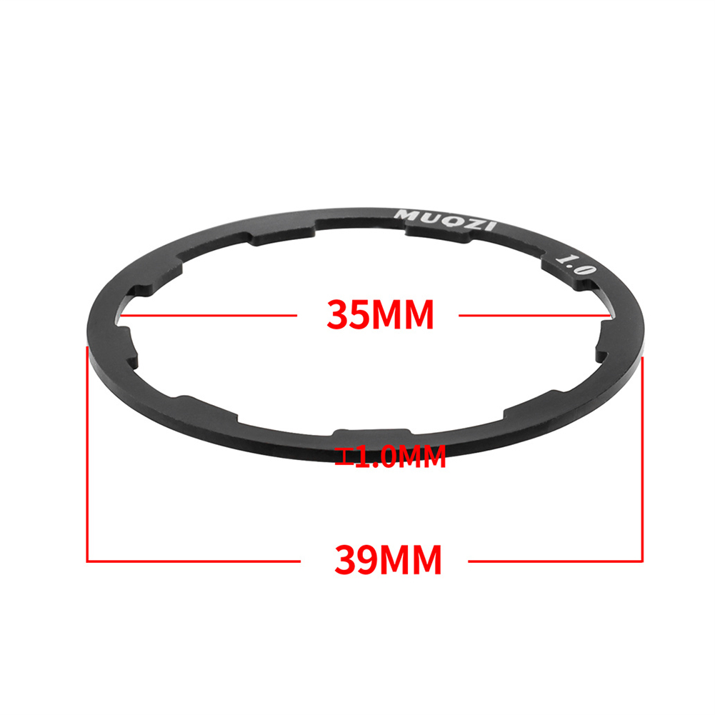 MUQZI distanziali per rondelle mozzo bici da strada lega di alluminio MTB rondelle movimento centrale bici volano guarnizione cassetta accessorio ciclismo: Blu