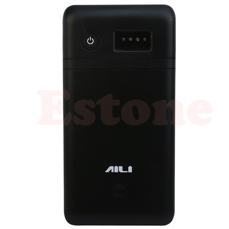 3.6V 5V 6V 9V 12V Mobile Power Bank Box USB 6x18650 Battery Charger Adapter: Black