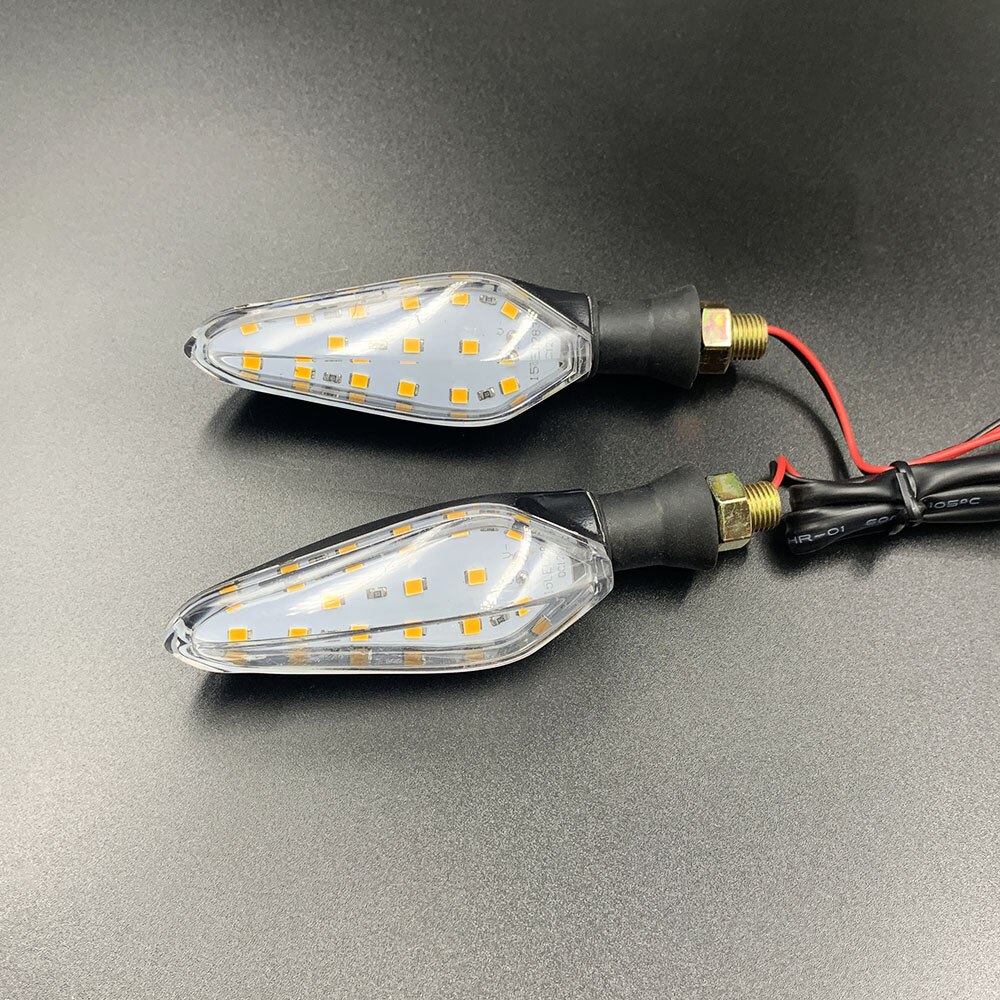 Universele Motorfiets Led Richtingaanwijzer Indicator Amber Knipperlicht Voor Kawasaki Z1000SX Z750 Z1000 Z650 Z900 Z800 Z250 Z300