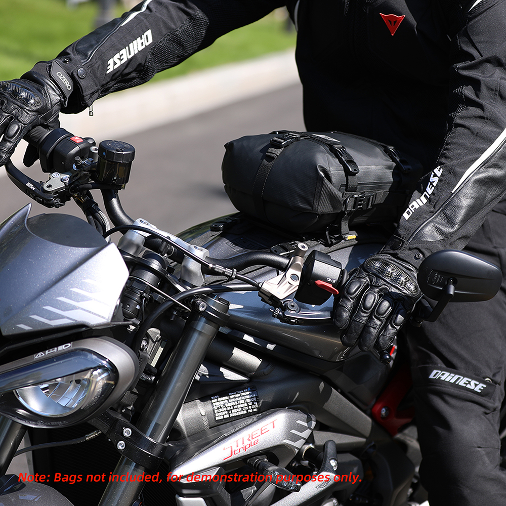 Rhinowalk-Base de bolsa de depósito para motocicleta, accesorio portátil para instalación Universal de bolsa de tanque de combustible, Base frontal sin bolsa