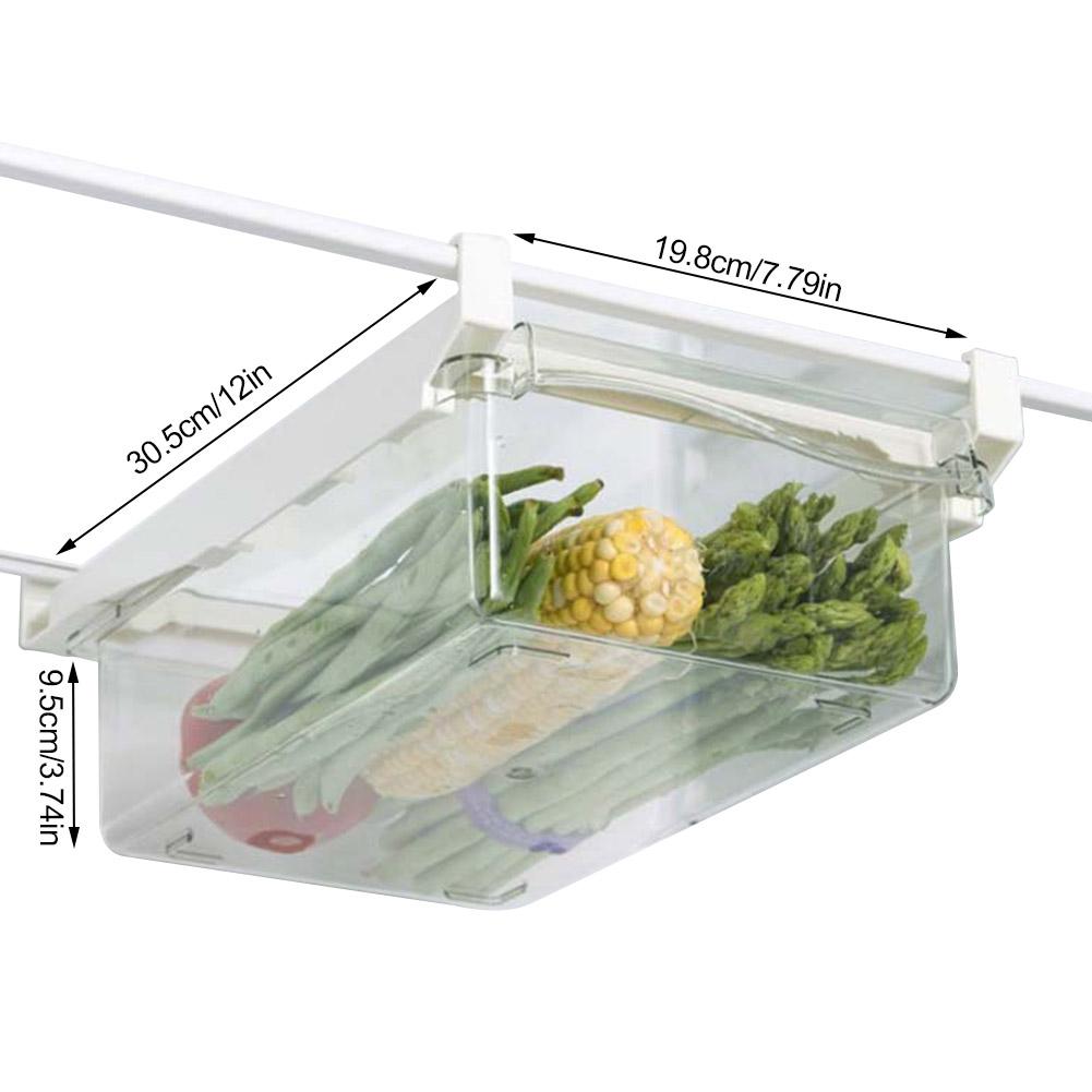 Transparent Fridge Organizer Adjustable Refrigerator Drawer Plastic Kitchen Fruit Food Storage Box Kitchen Organizer