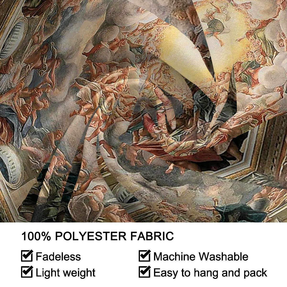 Sixtijnse Kapel Plafond Michelangelo Tapijt Deken Tafelkleed Renaissance Wolken Sky Wandtapijten Polyester Picknick Deken