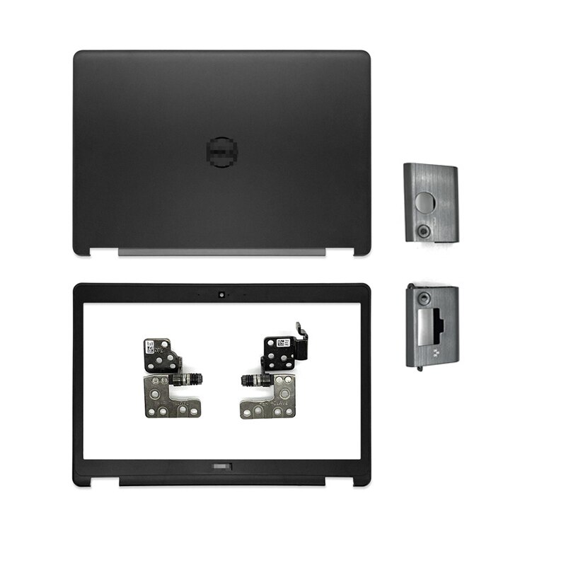 Coque supérieure et inférieure pour ordinateur portable Dell Latitude E5450, avec cadre avant, charnières, repose-paume, écran LCD noir, 0JX8MW, sans contact, 14 pouces, 5450