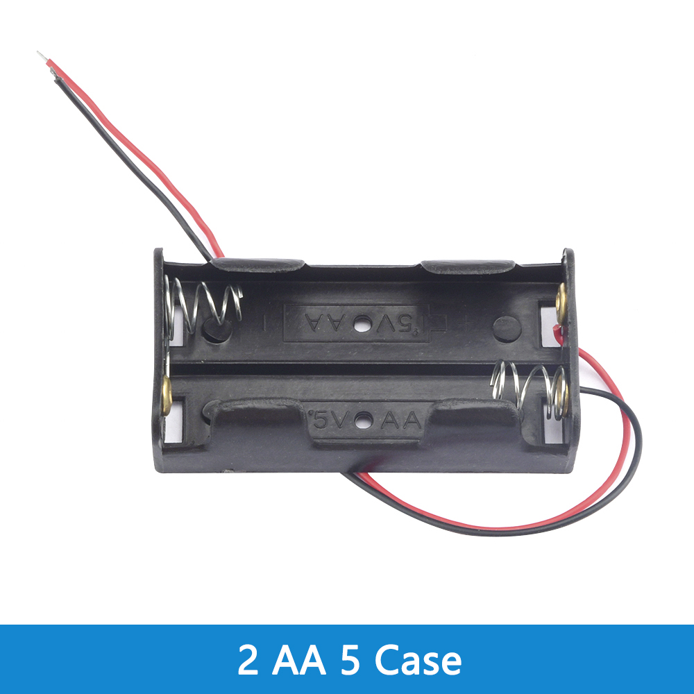 Batterijhouder - 1-6 Slots AA/18650 - met Draad - voor Arduino DIY Kit: Oranje