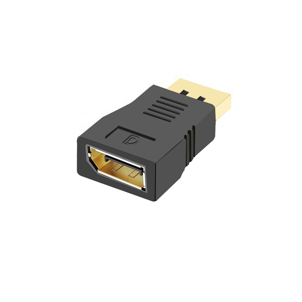 Displayport-adaptador de 90 grados, conector convertidor macho a hembra, vídeo HD para ordenador portátil, Monitor, proyector, HDTV DP: Naranja