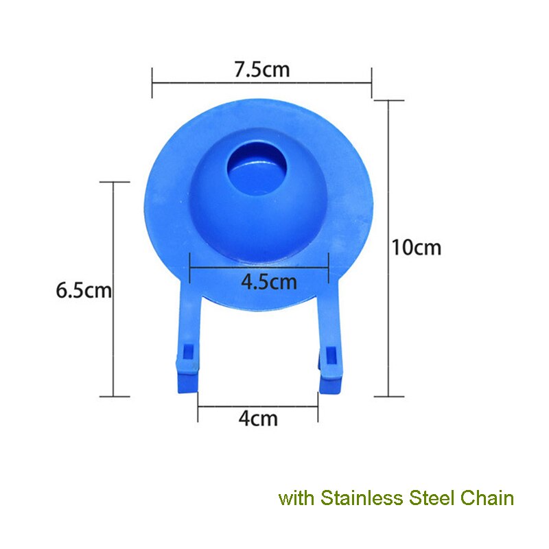 Toilet Flapper Replacement, Toilet with Stainless Chain Long Lasting Rubber Water Saving Flush Valve Toilet Leaking Flapper
