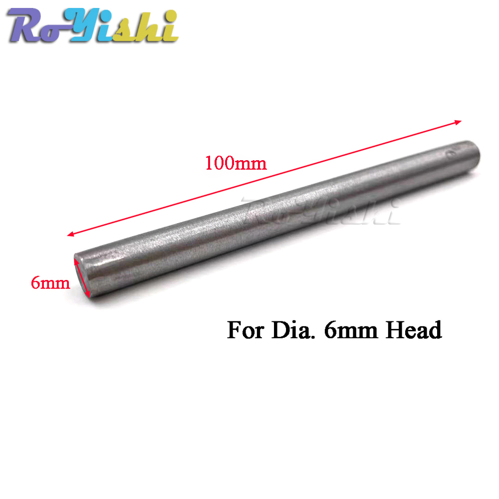 Double cap rivets setting tool single cap snap rivet punch setter hand tool Steel spike studs for leather craft garment shoe DIY: 6mm