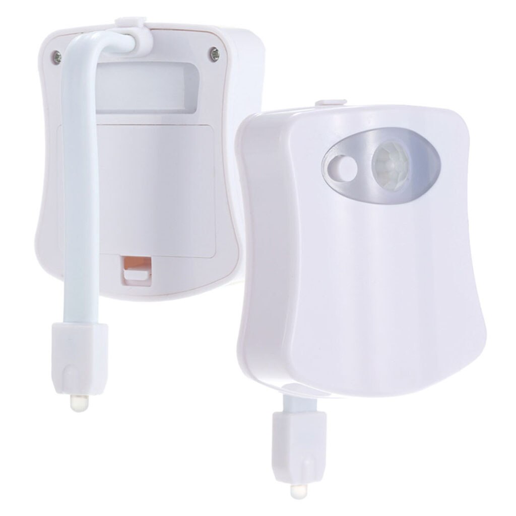 Led toalett bad natt autoaktivert sensor 8- farger /16- farger setelys lampe
